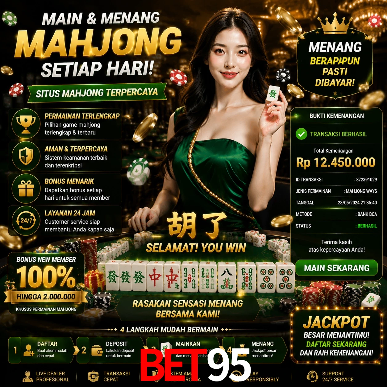 Ganhar e sacar na bet95
